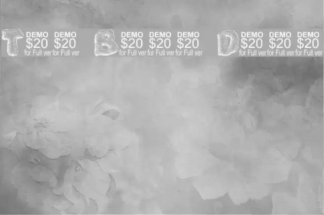 The Blob Demo Font examples