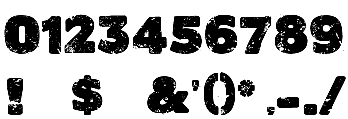 The Blood Shack Font OTHER CHARS