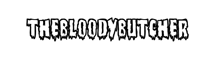 The Bloody Butcher  font caratteri gratis