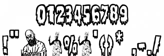 The Bloody Butcher Schriftart Anderer Schreiben