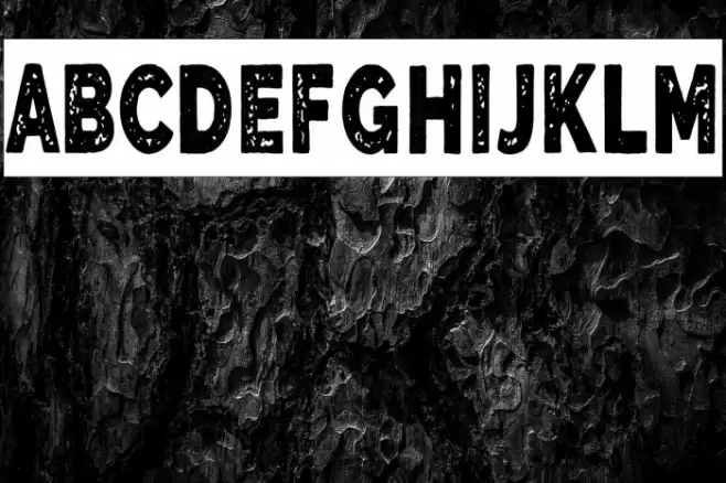 The Blue Alert Font examples