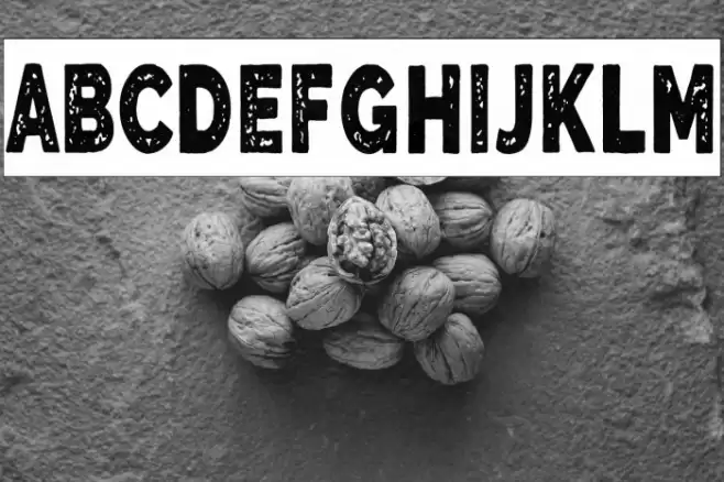 The Blue Alert Font examples