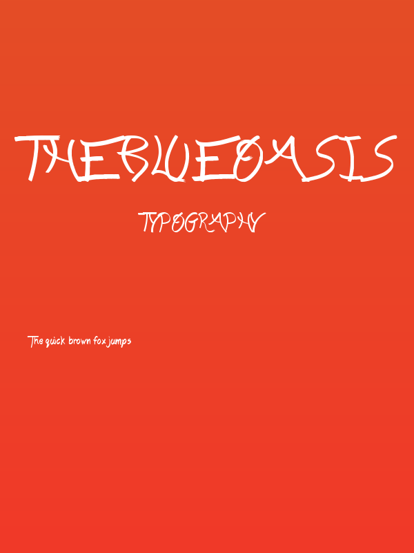 The Blue Oasis Poster