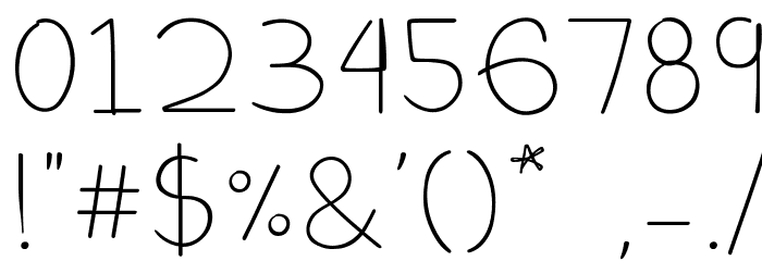 The Blurry Effect Font OTHER CHARS