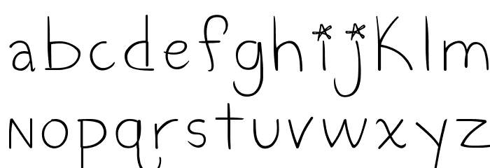 The Blurry Effect Font LOWERCASE