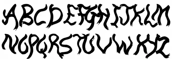 The Boatman フォント 大文字