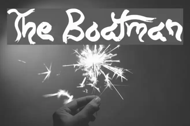 The Boatman Font examples