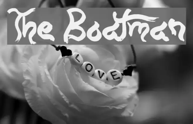 The Boatman Font examples