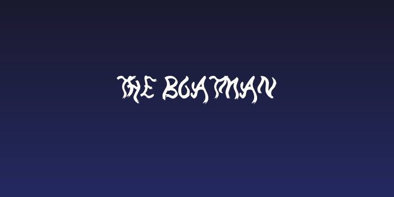 The Boatman Social Header