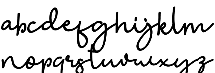 The Bohemian Free Font LOWERCASE