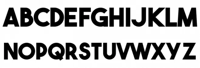 The Bold Font Fuentes MAYÚSCULAS