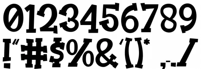 The Bomb Font OTHER CHARS