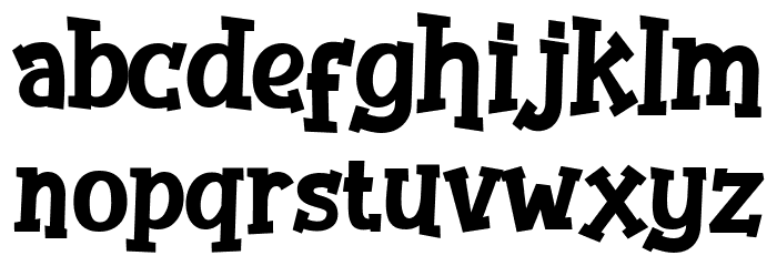 The Bomb Font LOWERCASE