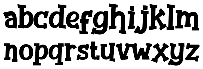 The Bomb Font LOWERCASE