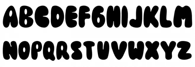 The Bonbon Schriftart Groß
