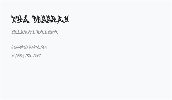 The Bossman Business Card