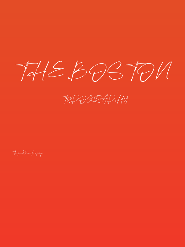 The Boston Poster