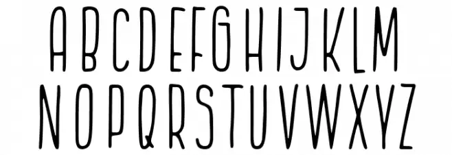 The Bounce Schriftart Groß