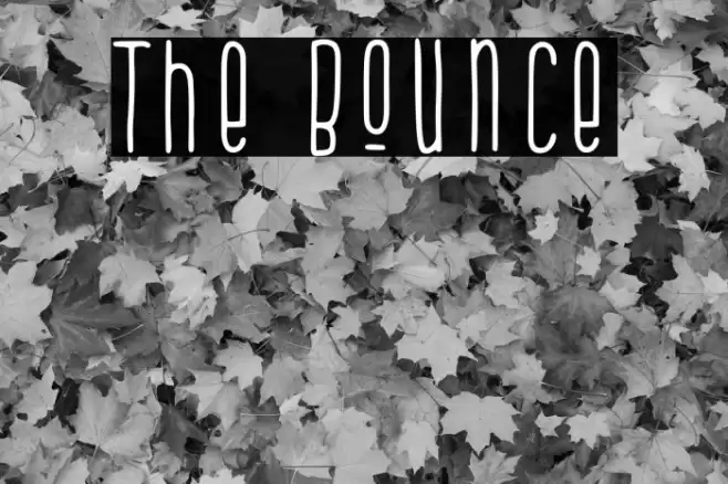 The Bounce Font examples