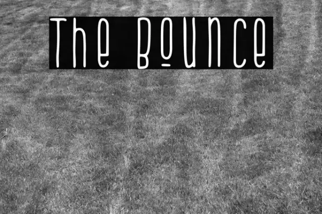 The Bounce Font examples