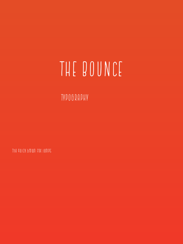 The Bounce Poster