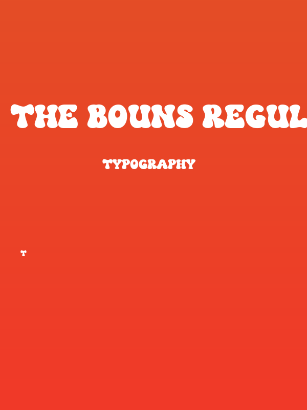 The Bouns Regular Poster