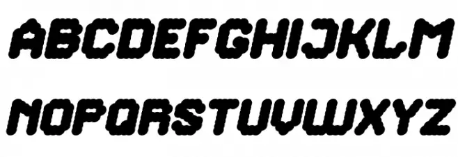 The Brain Italic Шрифта ВЕРХНИЙ