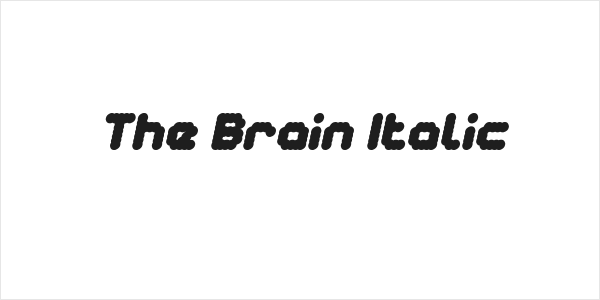 The Brain Italic Logo