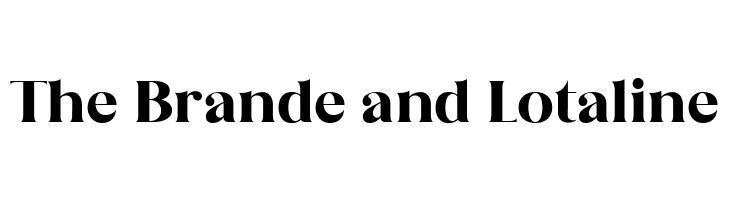The Brande and Lotaline  免费字体下载