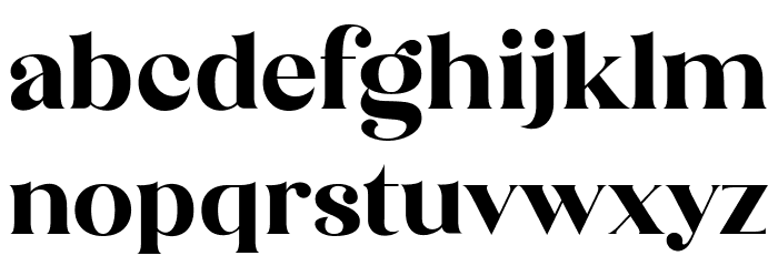 The Brande and Lotaline Font LOWERCASE