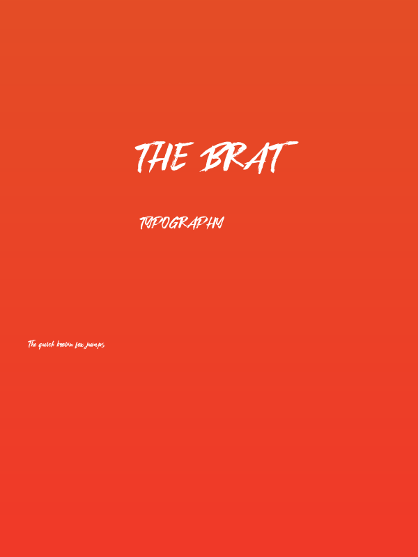 The Brat Poster