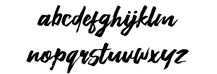 The Brat Font LOWERCASE