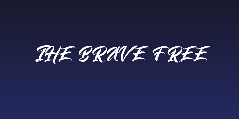 The Brave FREE Social Header
