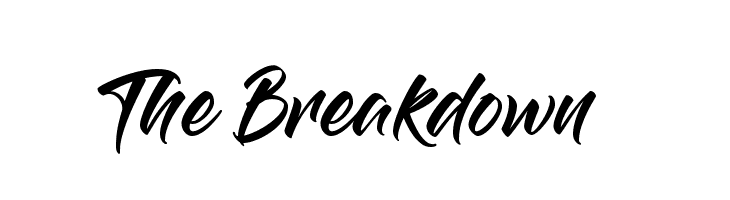 The Breakdown  Frei Schriftart Herunterladen