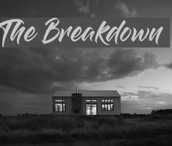 The Breakdown Font examples