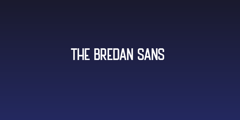 The Bredan Sans  Social Header