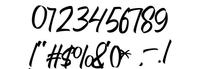 The Bredan Font OTHER CHARS