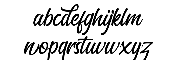 The Bredan Font LOWERCASE