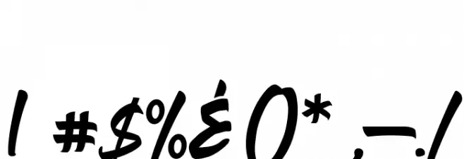 The Bregym Font OTHER CHARS