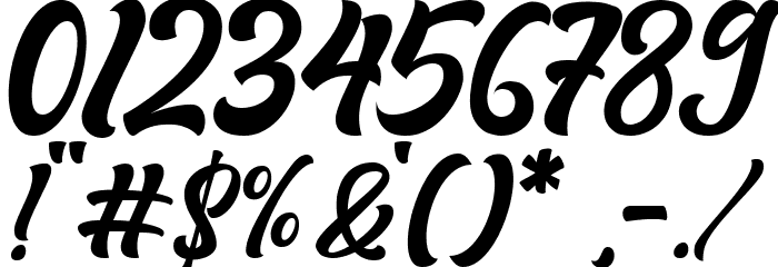 The Bride Font OTHER CHARS