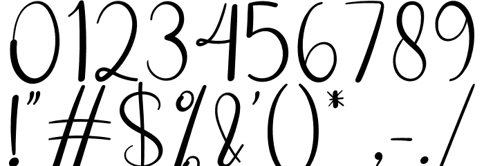 The Brighty Font OTHER CHARS