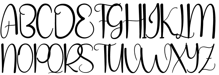 The Brighty Font UPPERCASE
