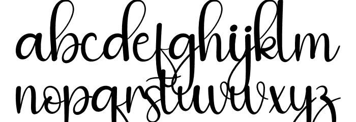 The Brighty Font LOWERCASE