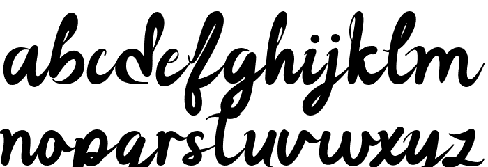 The Brilliant Font LOWERCASE