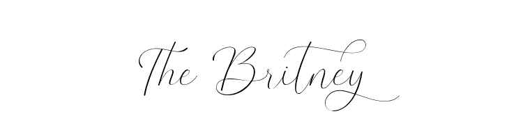 The Britney  font caratteri gratis