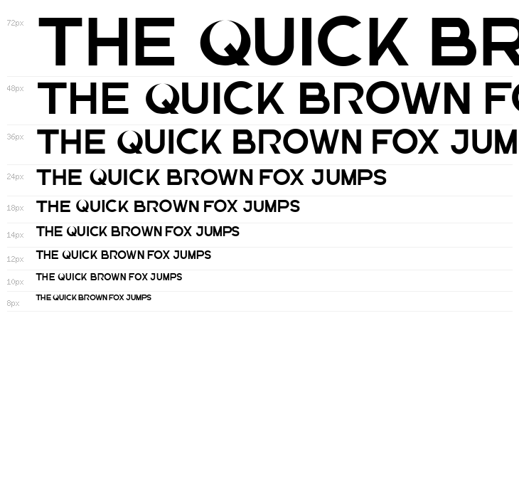 The Brittany Sans Bold Waterfall