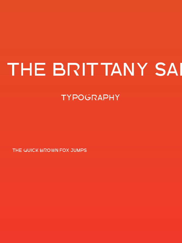 The Brittany Sans Poster