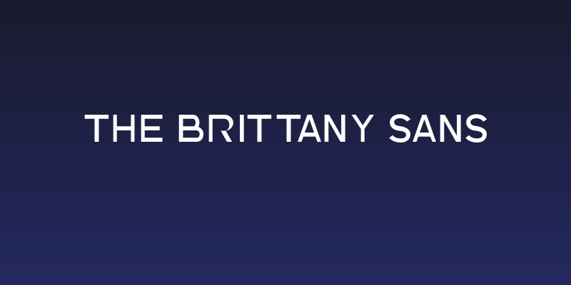 The Brittany Sans Social Header