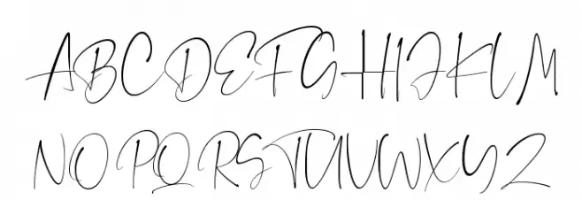 The Brittany Script Schriftart Groß