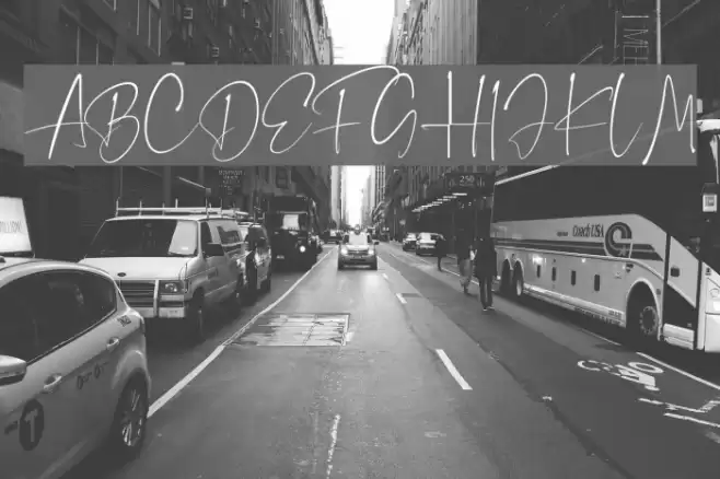 The Brittany Script Polices examples